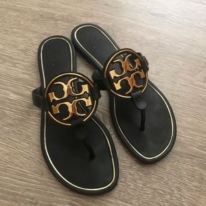 Tory Burch Metal Miller Flip Flops